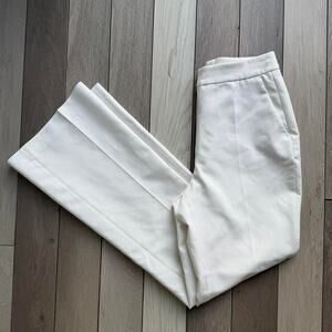 Zara white high waist flare